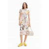 Robe midi ajustée journal