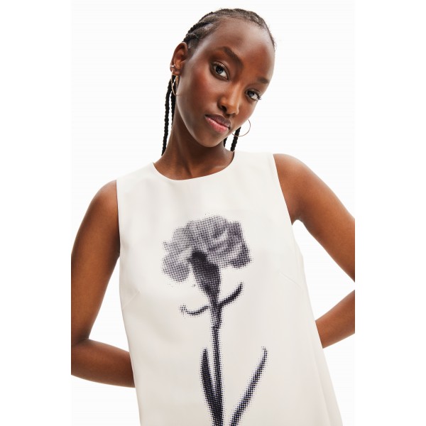 Robe chasuble fleur