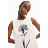 Robe chasuble fleur