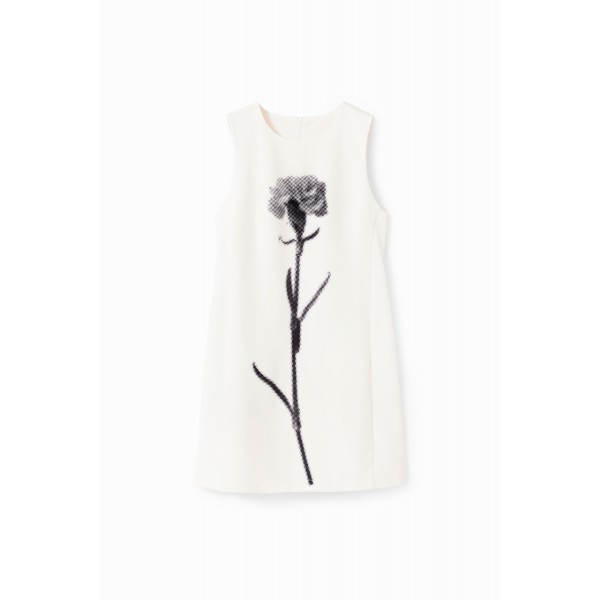 Robe chasuble fleur