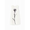 Robe chasuble fleur