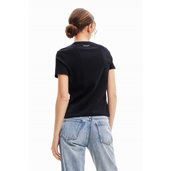 T-shirt fleur messages