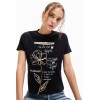 T-shirt fleur messages