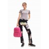 Pantalon droit collage
