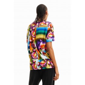 T-shirt oversize multicolore Mickey Mouse