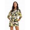 Robe chemise courte camouflage