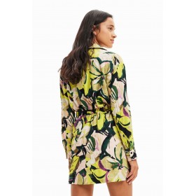 Robe chemise courte camouflage