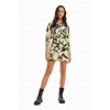 Robe chemise courte camouflage