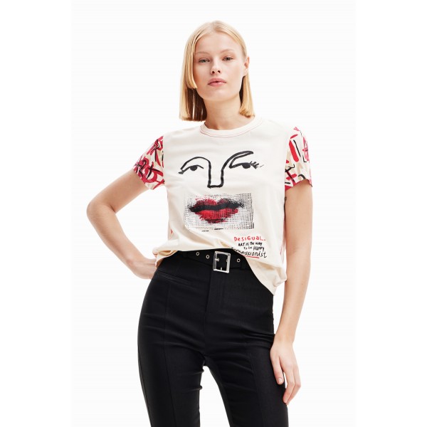 T-shirt visage arty