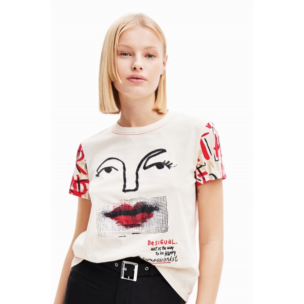 T-shirt visage arty