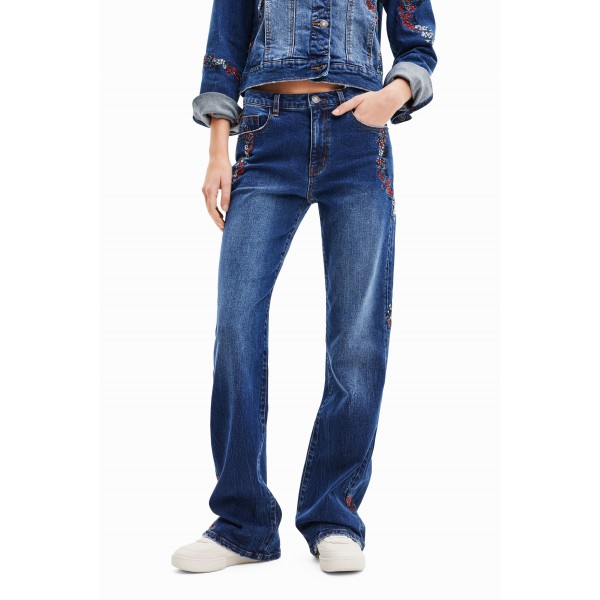 Jean wide leg flare