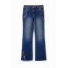 Jean wide leg flare