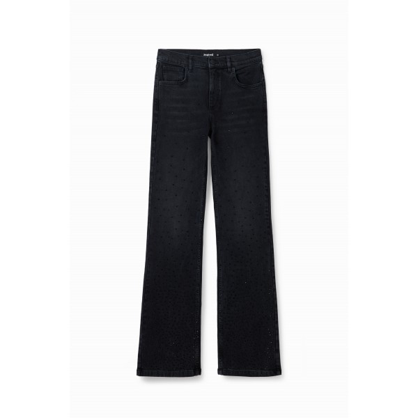 Jean flare clous