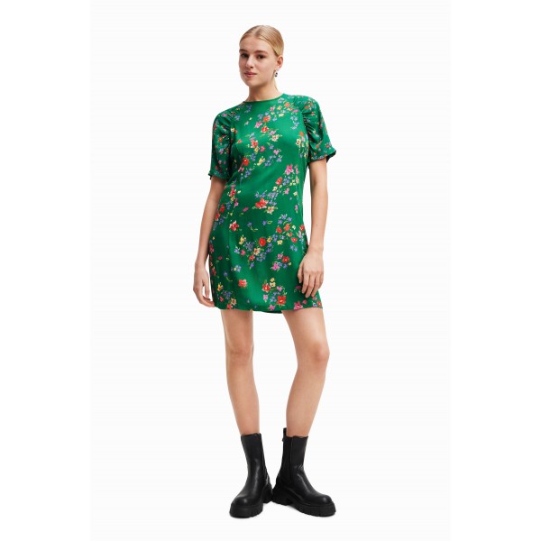 Robe courte fleurs
