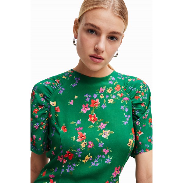 Robe courte fleurs