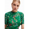 Robe courte fleurs