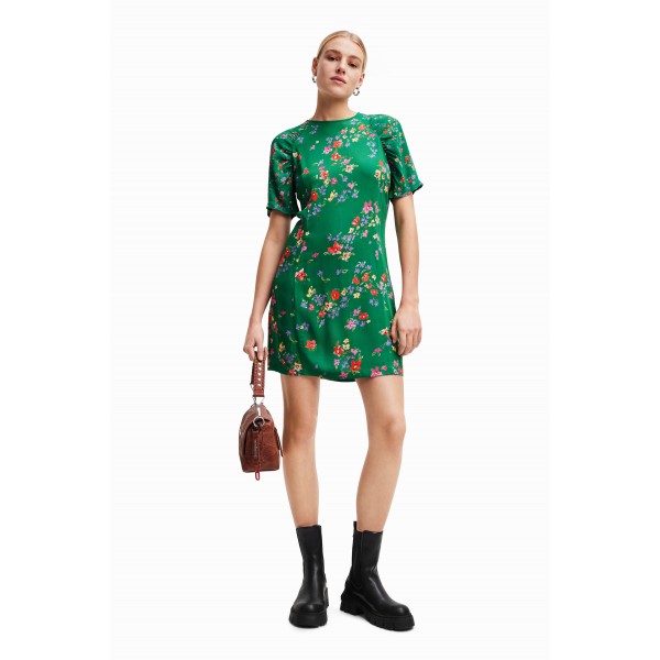 Robe courte fleurs