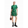 Robe courte fleurs