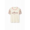 T-shirt texturé messages