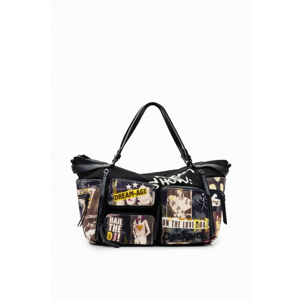 Grand sac toile journal