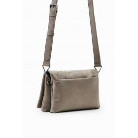 Sac à bandoulière moyen broderie fleurs