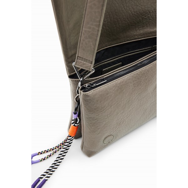 Sac à bandoulière moyen broderie fleurs