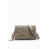 Sac à bandoulière moyen broderie fleurs