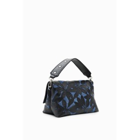 Sac à bandoulière moyen fleurs estampées