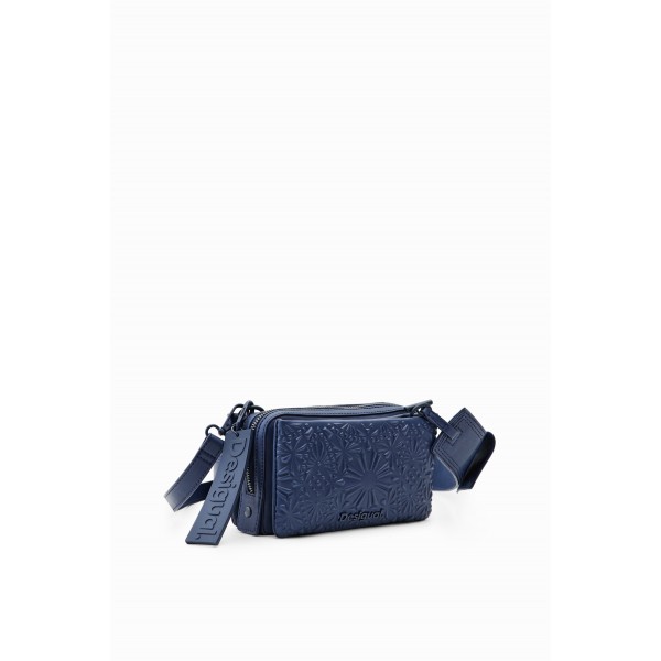 Petit sac à bandoulière relief géométrique