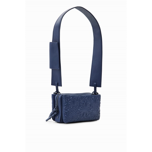 Petit sac à bandoulière relief géométrique