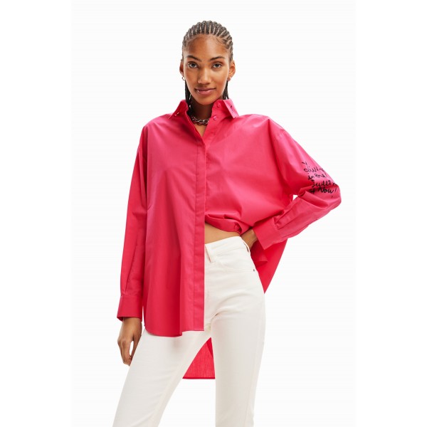 Chemise oversize visages