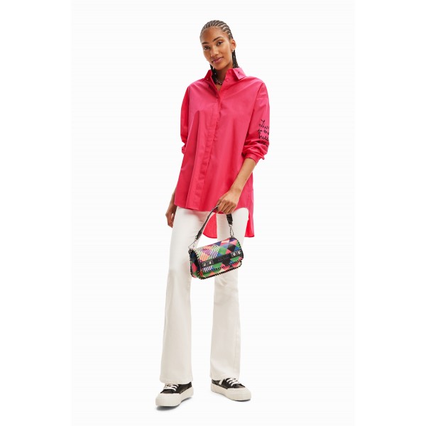 Chemise oversize visages