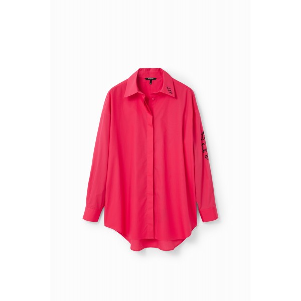 Chemise oversize visages