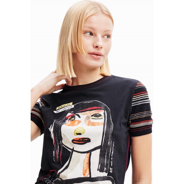 T-shirt visage arty
