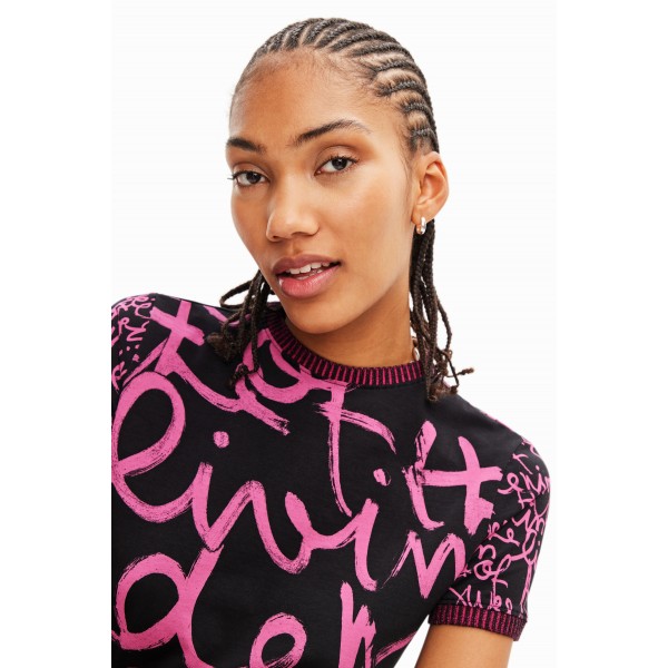 T-shirt messages contraste